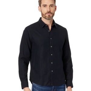 UNTUCKit Men’s Veneto Wrinkle-Free Button Up Black Long Sleeve Shirt Size Large